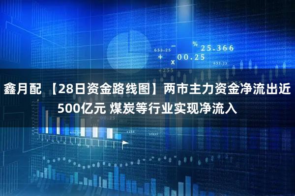 鑫月配 【28日资金路线图】两市主力资金净流出近500亿元 煤炭等行业实现净流入
