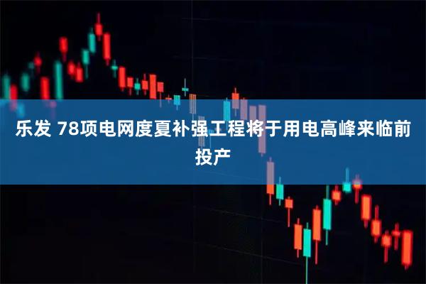 乐发 78项电网度夏补强工程将于用电高峰来临前投产