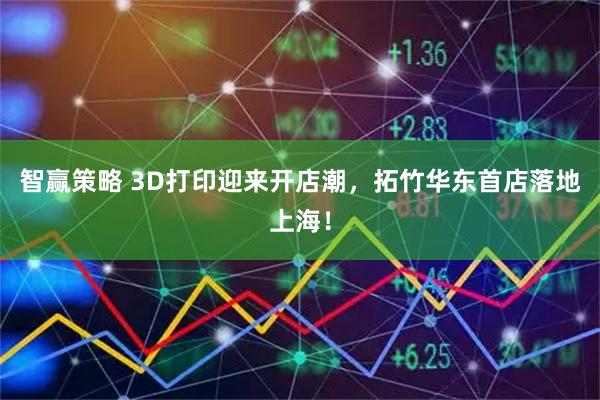 智赢策略 3D打印迎来开店潮，拓竹华东首店落地上海！